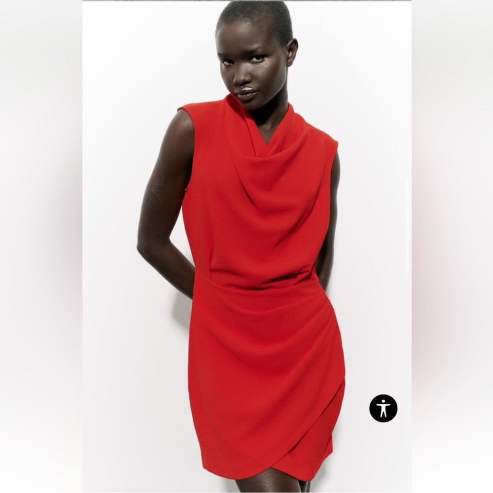 Zara Vibrant Red Mini Dress